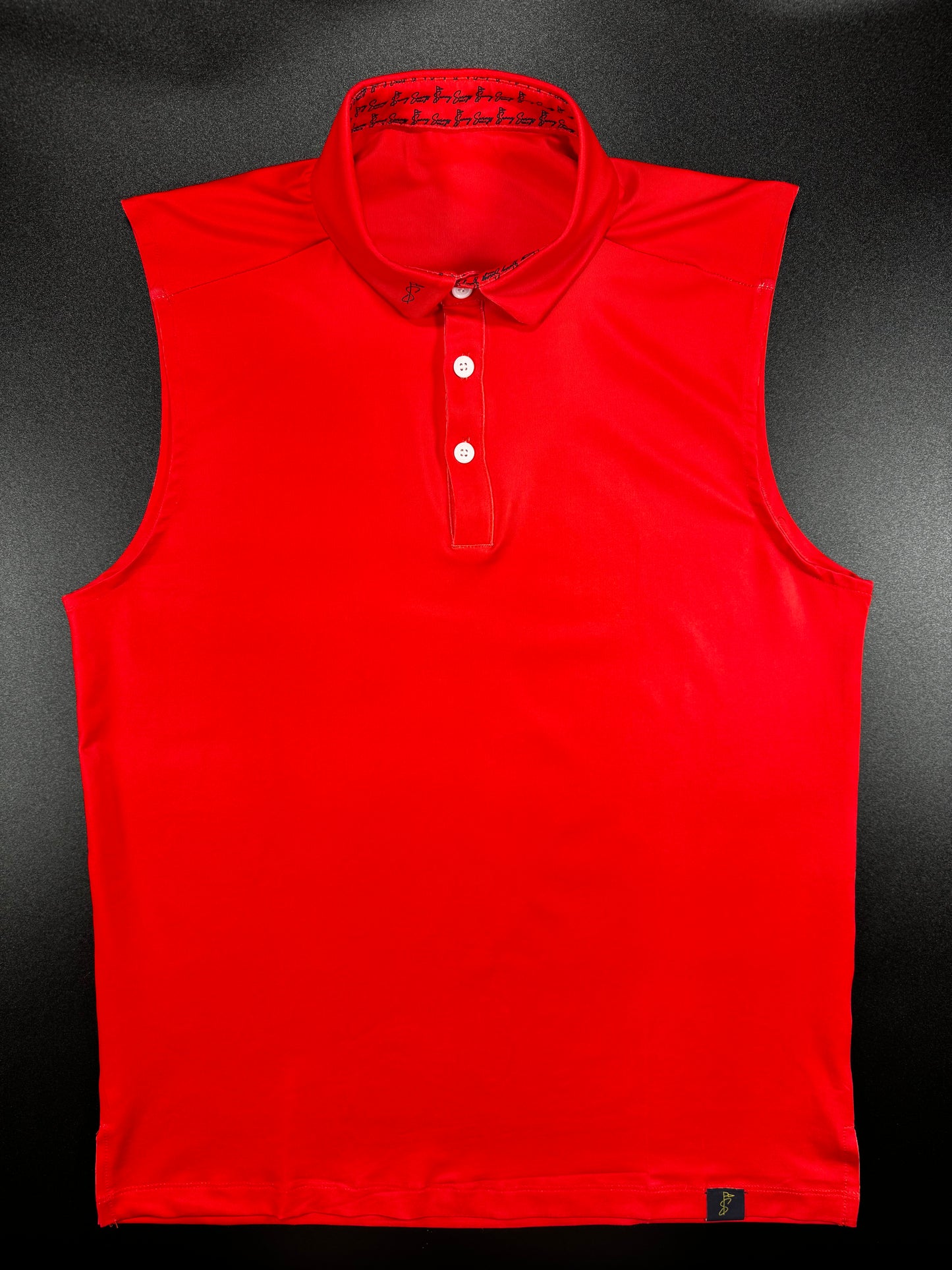 Sunny Red Sleeveless Polo