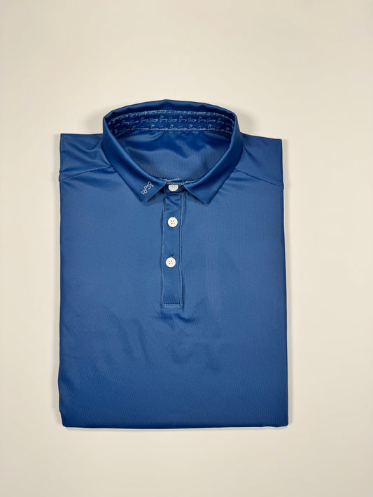 Navy Blue Sleeveless Polo